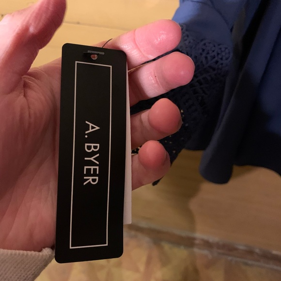 Nwt A.byer off shoulder blue top - Picture 7 of 12